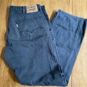 Levi’s 505 Regular Fit Straight Leg Dark Grey Jeans 38x32